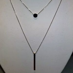 Rose Gold toned layering necklace